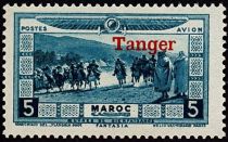 1928 - Maroc PA22/PA31 - Au profit des victimes de la sécheresse et des inondations surchargé \ Tanger\ 