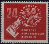 1950 - Allemagne DDR 27 - Elections du 15 Octobre