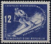 1950 - Allemagne DDR 3/4 - 1ers championats sportifs d\'hiver à Schierke