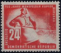 1950 - Allemagne DDR25/26 - 750e anniversaire de l\'exploitation des mines de cuivre de Mansfeld