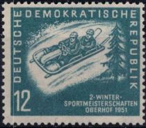 1951 - Allemagne DDR 32/33 -2e championats sportifs d\'hiver à Oberhof