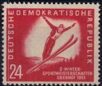 1951 - Allemagne DDR 32/33 -2e championats sportifs d\'hiver à Oberhof