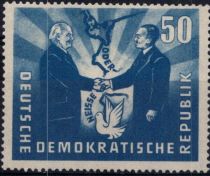 1951 - Allemagne DDR 36/37 - Visite du président polonais Bierut