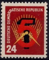 1951 - Allemagne DDR 45 - Timbre de propagande pour le 1er plan quiquennal