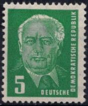 1952-53 - Allemagne DDR 69/72A - Série courant - Président Pieck