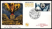 1955 - Monaco FDC 427/436,PA60 - Cinquantenaire de la naissance de Jules Vernes (1828-1905)