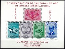 1955 - Nicaragua BF83B - Cinquantenaire du Rotary international