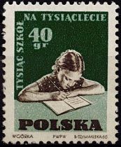 1959 - Pologne 995 - Mille écoles maternelles nouvelles pour le millénaire de la Pologne