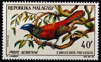 1963 - Madagascar A89/A91 - Oiseaux