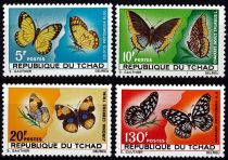 1967 - Tchad 137-140 - Papillons