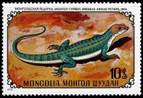 1972 - Mongolie 630/637 - Batraciens et reptiles de Mongolie