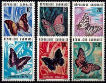 1973 - Gabon 304-309 - Papillons