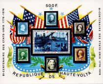 1975 - Haute-Volta BF5AB - Bicentenaire de l\'indépendance des Etats-Unis 