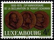 1975 - Luxembourg 859 - 25e anniversaire de la déclaration de Robert Schuman