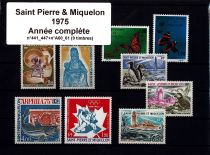 1975 - Saint Pierre et Miquelon 441-447,A60-A61 - Année Complète 