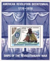 1976 - Grenadines BF21 - Bicentenaire de l\'indépendance des Etats-Unis