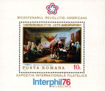 1976 - Roumanie BF124 - Bicentenaire de l\'indépendance des Etats-Unis