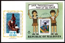 1979 - Enveloppe 1er jour Maldives BF55 - Année internationale de l\'enfant