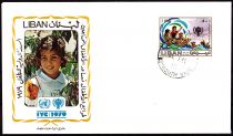 1980 - Enveloppe 1er jour Liban PA669 - Année internationale de l\'enfant