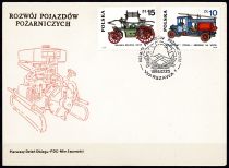 1985 - Pologne FDC 2773-2778 - Moyens de lutte contre l\'incendie