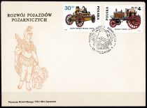 1985 - Pologne FDC 2773-2778 - Moyens de lutte contre l\'incendie