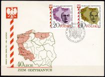 1985 - Pologne FDC 2782/2784 - 40e anniversaire du retour à la mère-patrie des territoires occupés du nord et de l\'ouest