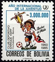 1986 - Bolivie 671-673 - Année internationale de la jeunesse 1985