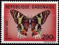 1986 - Gabon 608-609 - Papillons