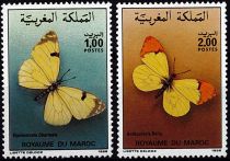 1986 - Maroc 1017-1018 - Papillons