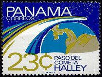 1986 - Panama 992/993 - Passage de la comète de Halley