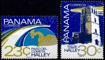 1986 - Panama 992/993 - Passage de la comète de Halley