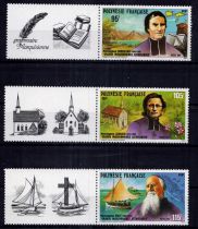 1987 - Timbres Polynésie 292/294 - Grands missionnaires catholiques