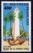 1988 - Timbre Polynésie 302 - 120e anniversaire de l\'édification du phare de la pointe Vénus