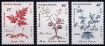 1988 - Timbres Polynésie 315/317 - Plantes médicinales