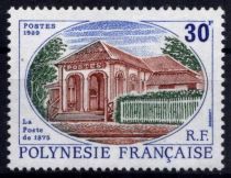 1989 - Timbres Polynésie 322/323 - La poste à Tahiti