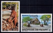 1989 - Timbres Polynésie 326/327 - Le coprah