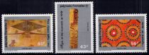 1989 - Timbres Polynésie 328/330 - Le \ Tapa\  (Tissus d\'écorce)