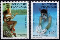 1989 - Timbres Polynésie 331/332 - Environnement polynésien