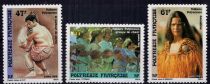 1989 - Timbres Polynésie 333/335 - Folklore polynésien