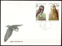 1990 - Pologne FDC 3099/3104 - Rapaces nocturnes