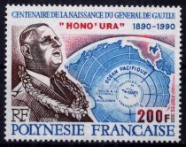 1990 - Timbre Polynésie 364 - Centenaire de la naissance du Général de Gaulle