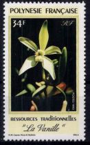 1990 - Timbres Polynésie 350/351 - Ressources traditionnelles, la vanille