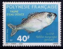 1990 - Timbres Polynésie 352/353 - Faune d\'eau douce