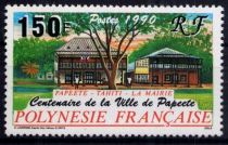 1990 - Timbres Polynésie 358/359 - Centenaire de la ville de Papeete