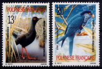 1990 - Timbres Polynésie 360/361 - Faune, oiseaux uniques au monde