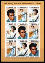 1992 - Maldives F1563/1565 - 15e anniversaire de la mort d\'Elvis Presley (1935-1977)