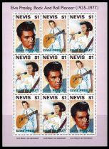 1992 - Nevis F694/696 - 15e anniversaire de la mort d\'Elvis Presley (1935-1977)