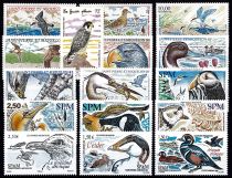 1993-2008 - Saint Pierre et Miquelon entre A72 ET A88 - Oiseaux 16 valeurs