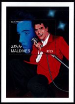 1995 - Maldives BF338 - 60e anniversaire de la naissance d\'Elvis Presley (1935-1977)