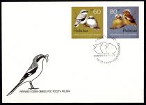 1995 - Pologne FDC 3355/3358 - Oiseaux